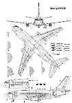 Чертеж самолета Boeing 737-100