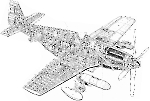 Компоновка North American P-51B