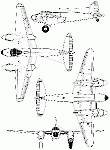 Чертеж Havilland DH.98 Mosquito B Mk IV