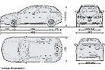 Чертеж Alfa Romeo 147 5-дверей