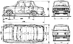 Чертеж ВАЗ-2106 