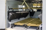 Пассажирский отсек санитарного автобуса ГАЗ-55
