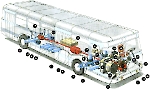 Компоновка автобуса ЛиАЗ-677
