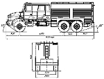 Чертеж AЦ (АВ) 8,0 (УРАЛ 4320-58)