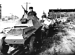 Колонна бронеавтомобилей БА-64Б