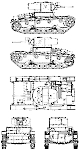Чертеж Т-26 с 45 мм пушкой К20 1934 г
