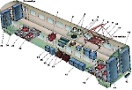 Компоновка моторного вагона ЭР-2