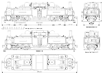Чертеж паровоза Ffestiniog Railway Double Fairlie 0-4-4-0T 