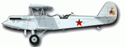 Силуэт самолета Р-5