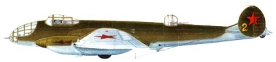 Силуэт самолет Ер-2