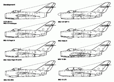 Модификации МиГ-15