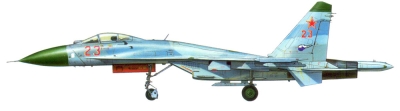 Силуэт серийного Су-27