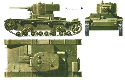 Чертеж танка Т-26
