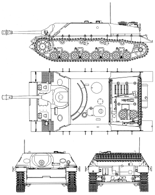 Чертеж Jagdpanzer IV