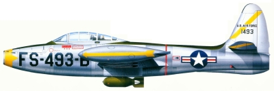 Силуэт Republic F-84E