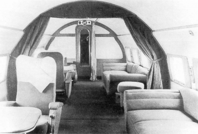 Пассажирский салон Ил-14ПС