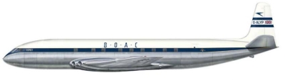 Силуэт Havilland DH.106 Comet 1