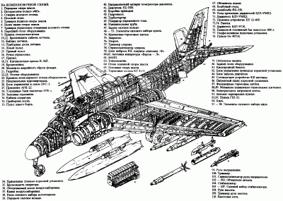 Компоновочная схема Ил-102