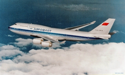 Дальнемагистральный пассажирский самолет Boeing 747 в подготовленном рекламном буклете 1978 г