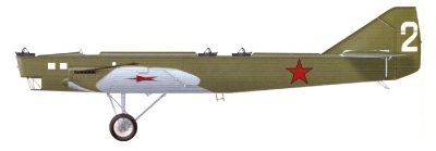 Силуэт бомбардировщика ТБ-1