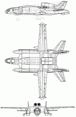 Чертеж самолета ВВА-14