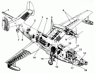 Компоновка самолета Бе-12