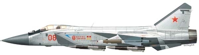 Силуэт МиГ-31