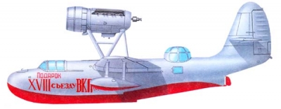 Силуэт самолета МБР-7