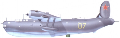 Силуэт самолета Бе-6