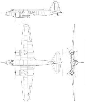 Чертеж самолета ПС-35