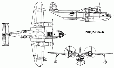 Чертеж самолета МДР-6Б-4