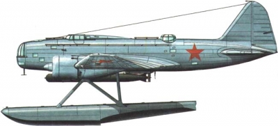 Силуэт бомбардировщика ДБ-3ТП