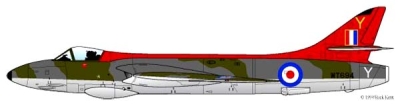 Силуэт Hawker Hunter F.1