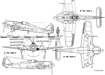 Чертеж Focke-Wulf Fw.190a-4