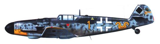 Силуэт Messerschmitt Bf.109G-6