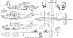 Чертеж самолета Бе-12