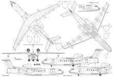 Чертеж самолета Бе-200ЧС