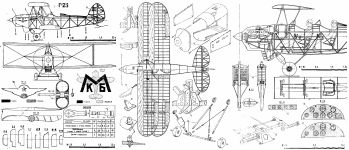 Чертеж учебно-тренировочного самолёта Г-25