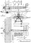 Чертеж самолета Гаккель III