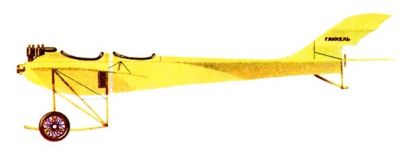 Силуэт самолета&nbsp;Гаккель IX