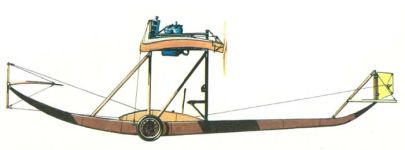 Силуэт гидросамолета Гаккель V