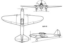 Чертеж штурмовика БШ-2 (ЦКБ-55)