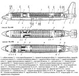 Компоновка фюзеляжа Ил-18