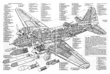 Компоновка бомбардировщика Ил-4