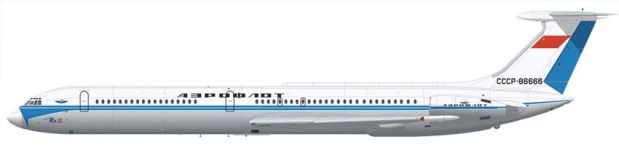 Силуэт Ил-62