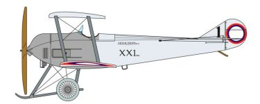 Силуэт самолета Лебедь VII