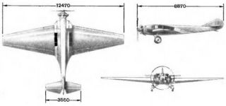 Чертеж ЛК-1 (НИАИ-1, Фанера-2)