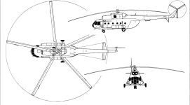 Чертеж Ми-8Т