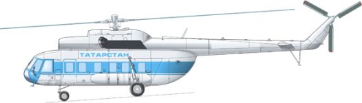 Силуэт Ми-8П