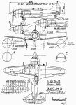 Чертеж истребителя И-187